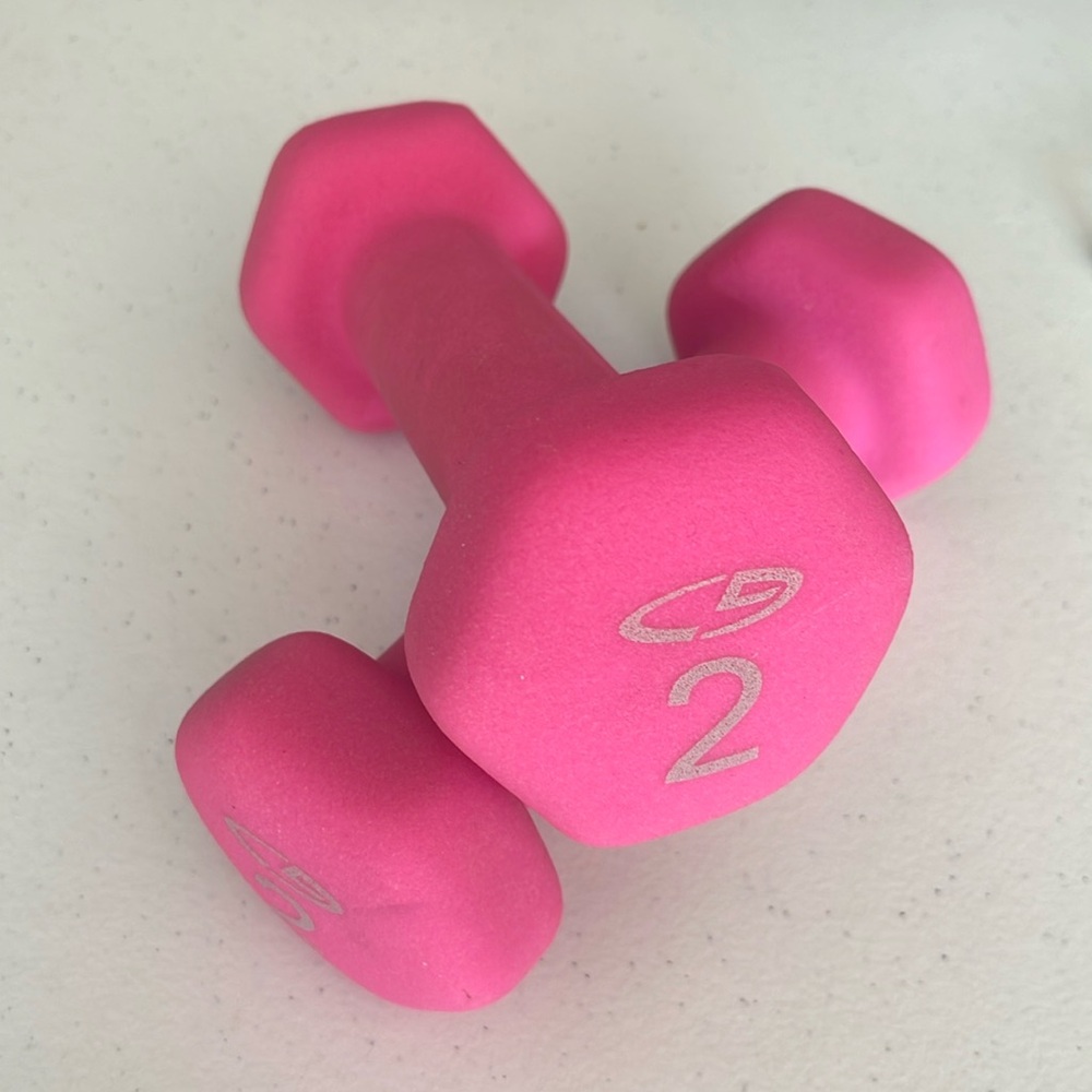 Set 2lb pink weights